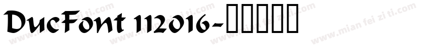 DucFont 112016字体转换